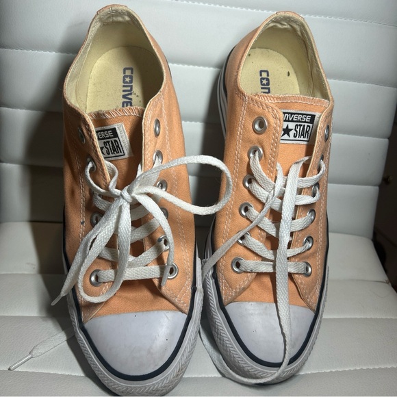 Converse Peach Low-Top Sneakers - Picture 4 of 9
